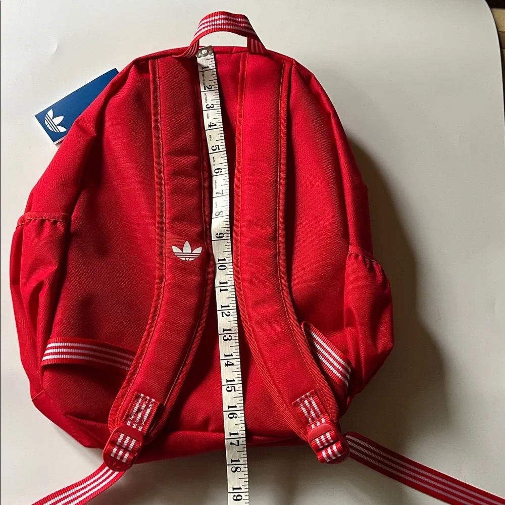 Adidas Logo Backpack Red White - Picture 8 of 11